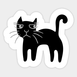 Blac cat Sticker